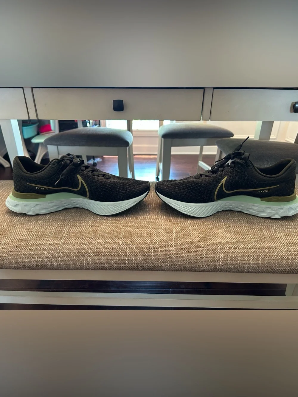 Nike React Infinity Run Flyknit Men’s Running Shoes Black Like New